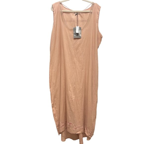 Nataya NWT Pink Crepe Scoop Neck Shift Dress - Picture 2 of 8